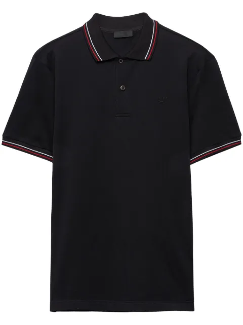 Prada short-sleeved piqué polo shirt