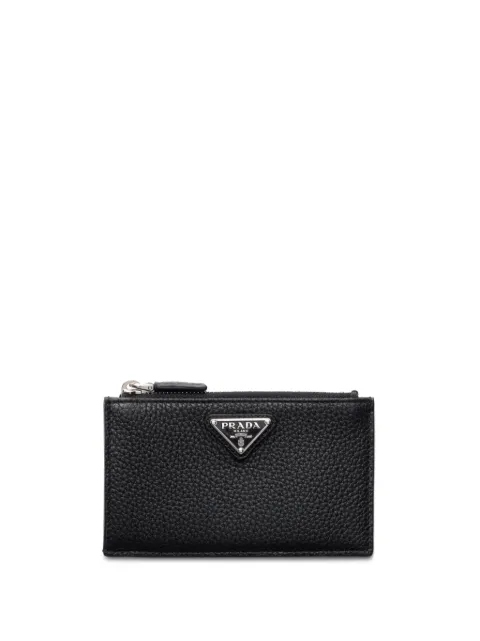 Prada triangle-logo wallet 