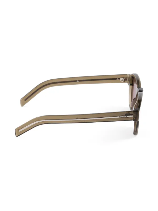 Prada Eyewear ラウンドフレーム サングラス | ブラウン