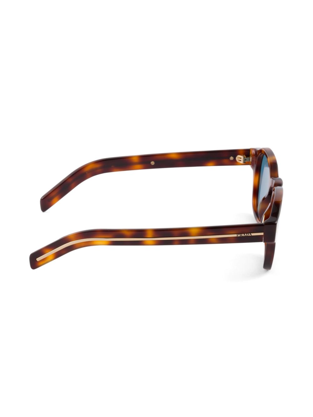 Prada Eyewear Zonnebril met rond montuur Bruin