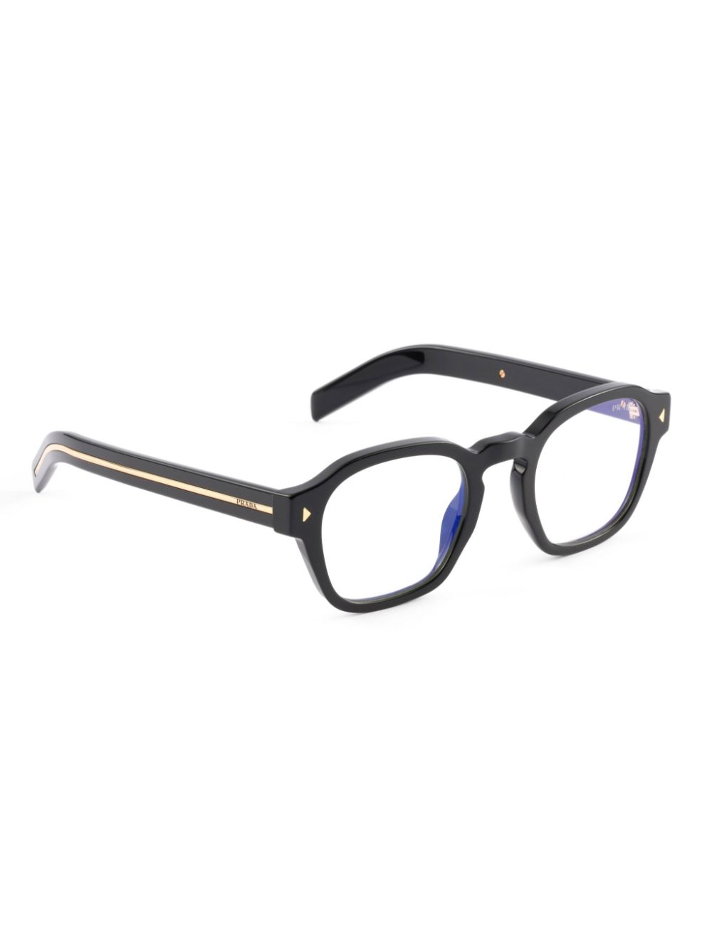 Prada Eyewear round-frame glasses - Zwart