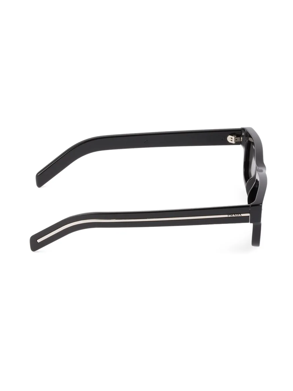 Prada Eyewear Zonnebril met rechthoekig montuur Zwart