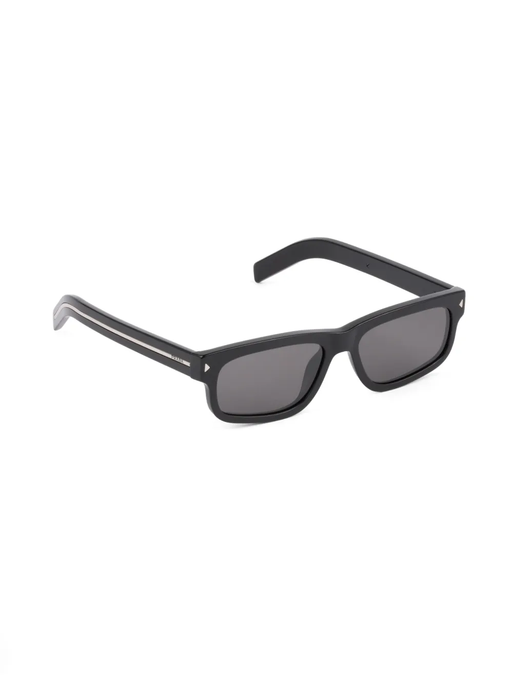 Prada Eyewear Zonnebril met rechthoekig montuur - Zwart