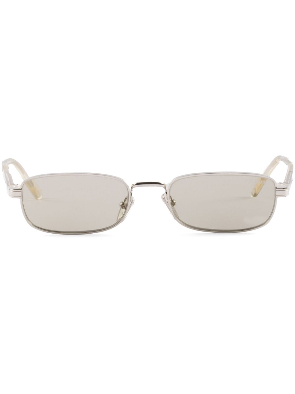 Prada Eyewear Zonnebril met rechthoekig montuur Zilver