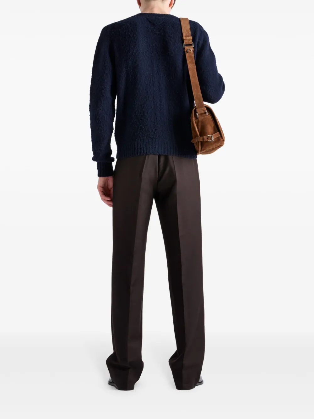 Prada Shetland wollen vest Blauw