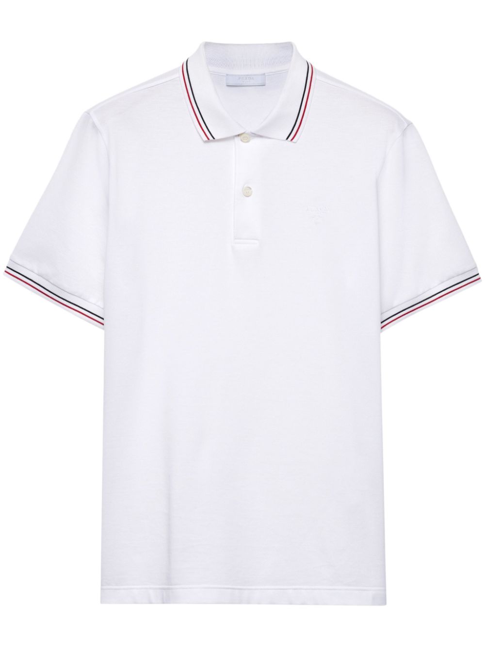 Prada polo shirt white best sale