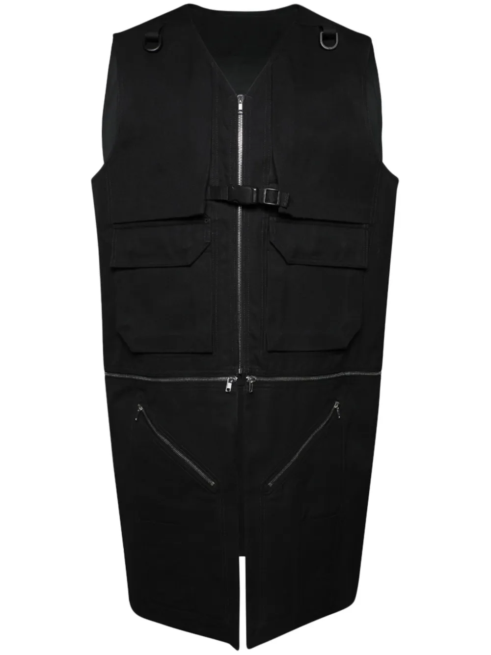 Rick Owens gilet Porterville Utility - Noir