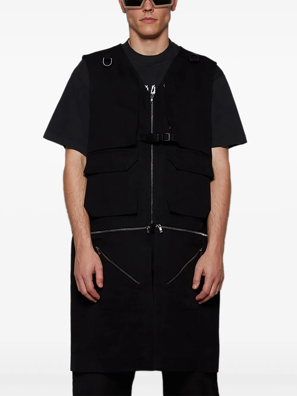 Rick Owens Porterville Utility gilet Zwart