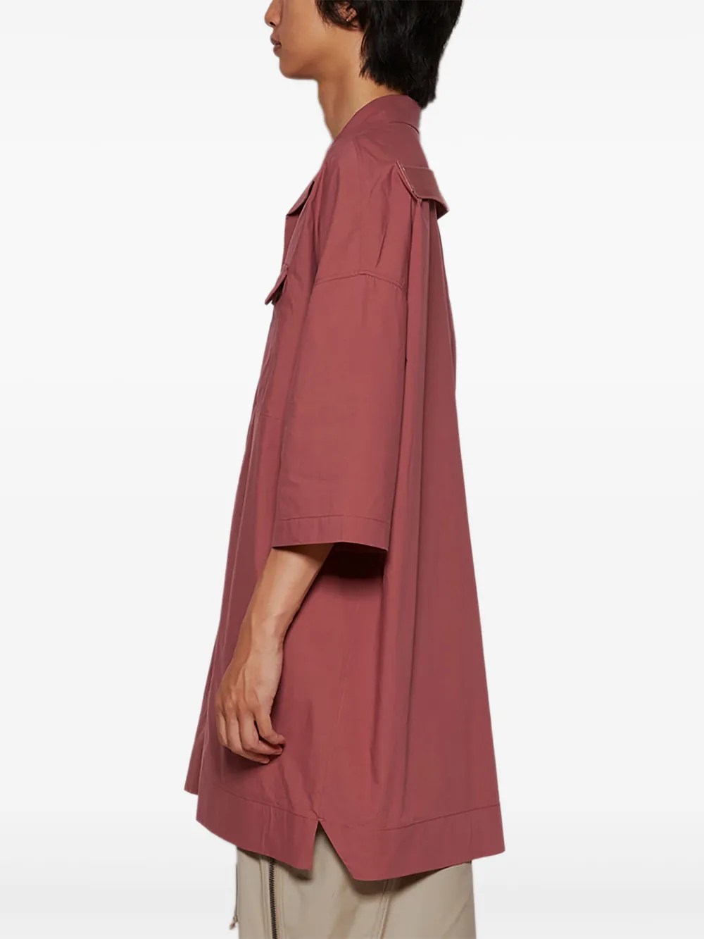 Rick Owens Tommy overhemd Roze