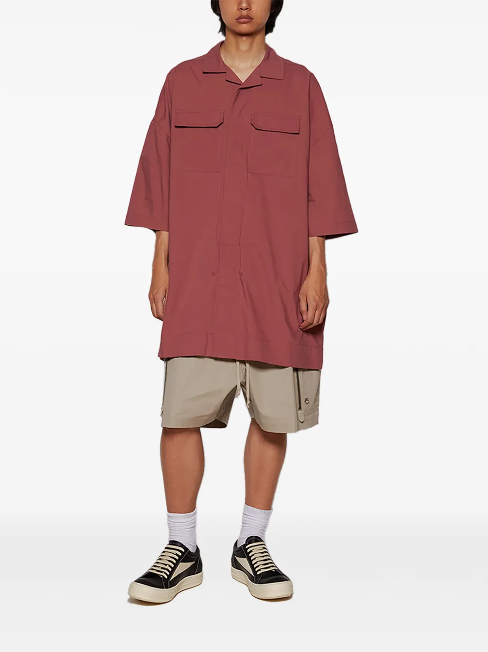 Rick Owens Tommy overhemd Roze