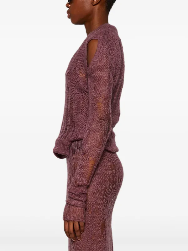 Rick Owens Spider Banana Sweater | Pink | FARFETCH Rick Owens Spider Banana Sweater | Pink | FARFETCH