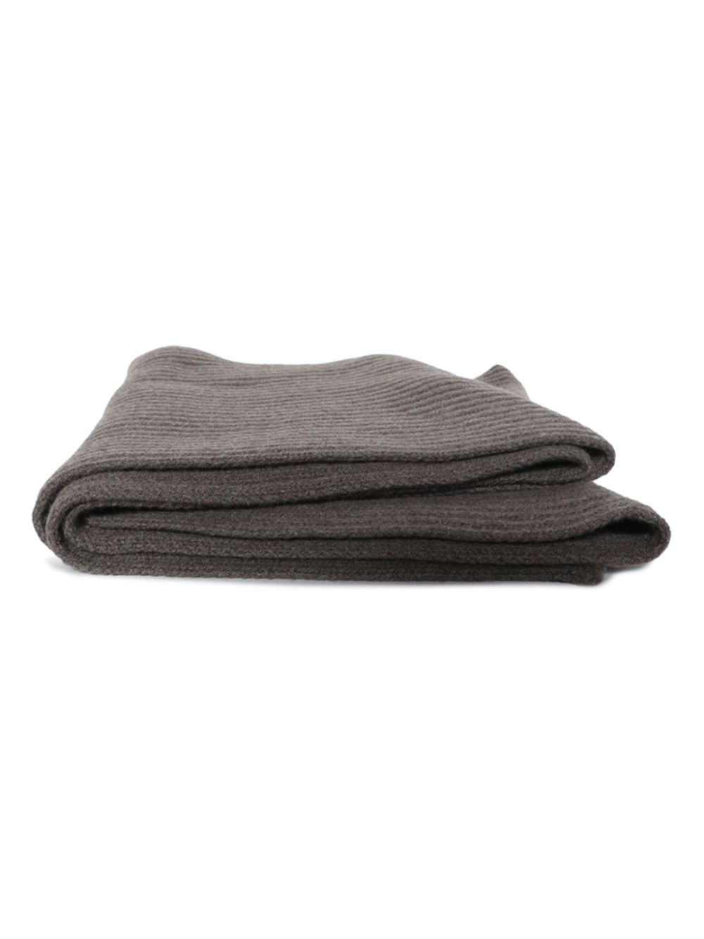 Rick Owens ribbed-knit scarf - Brown