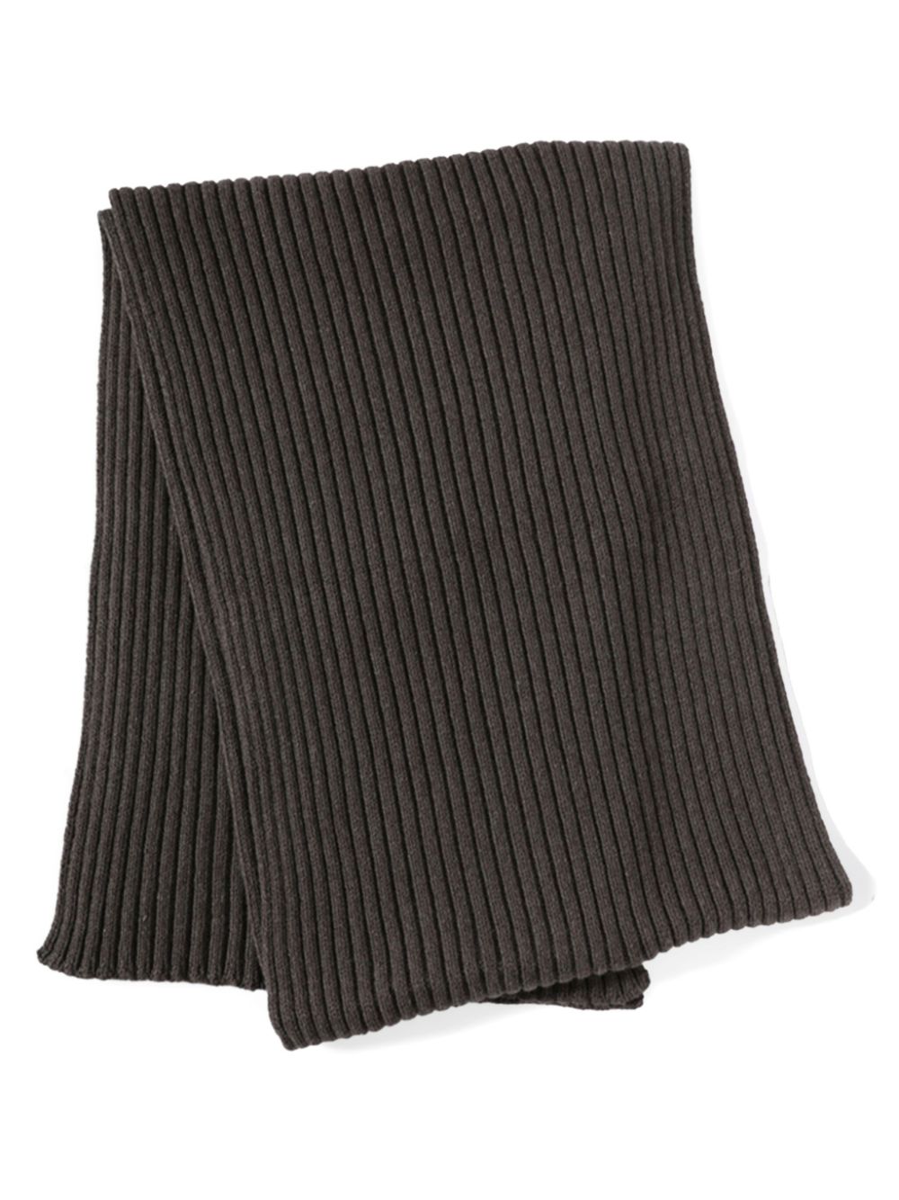 Rick Owens ribbed-knit scarf - Brown