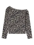 A.L.C. Tyler asymmetric floral-print top - Neutrals