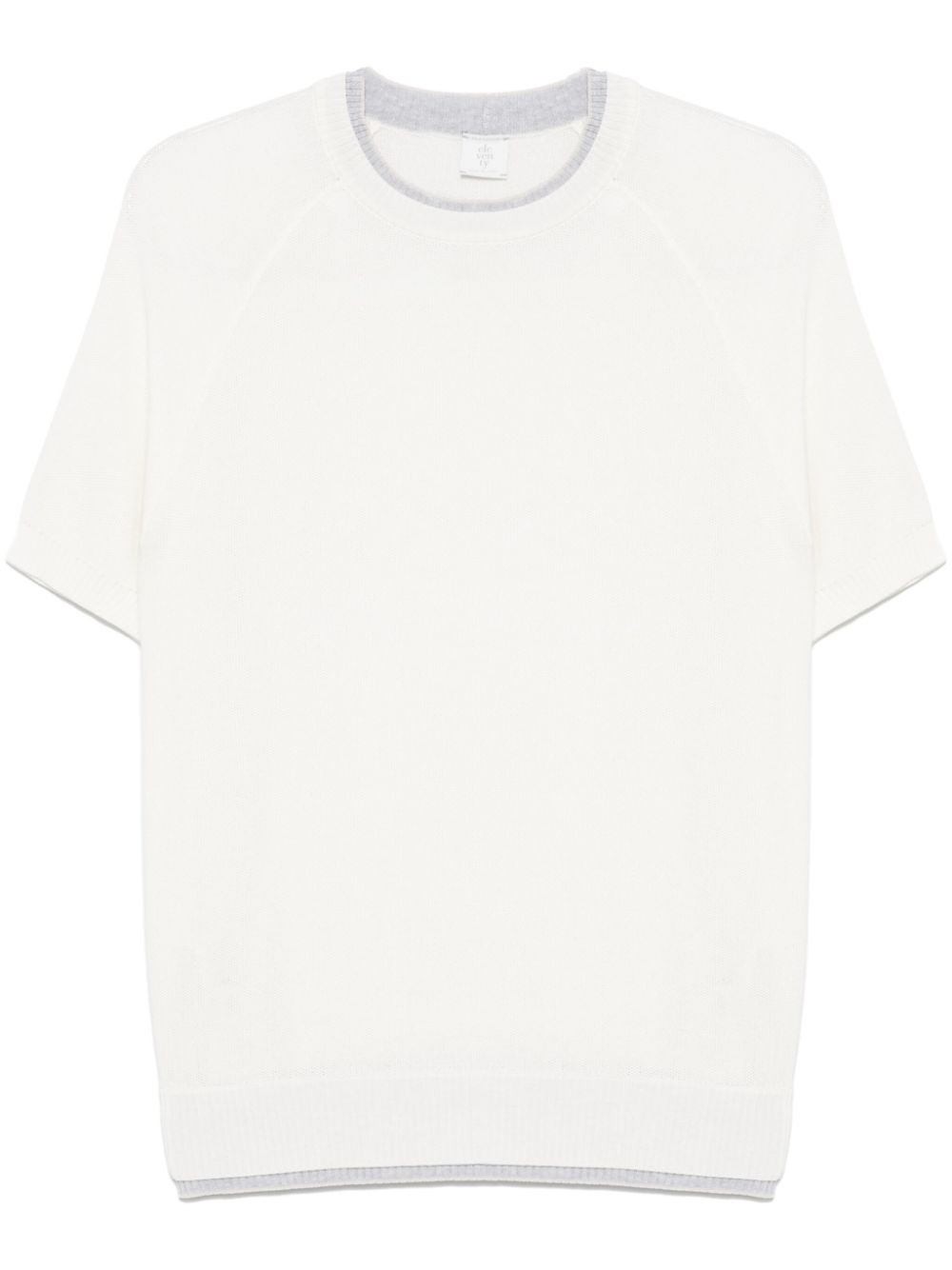 Eleventy layered-detail T-shirt - White