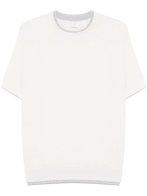 T-shirt à détail superposé - Eleventy - Modalova