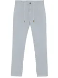 Eleventy drawstring straight-leg trousers - Blue