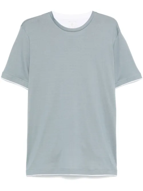 Eleventy t-shirt en coton - Bleu - Eleventy - Modalova
