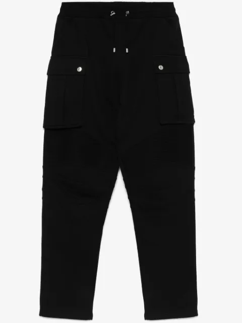 Balmain ribbed-panel track pants