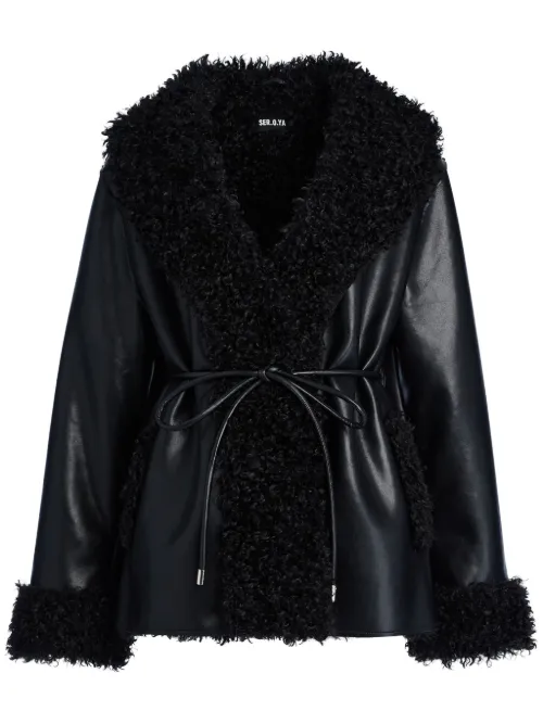 SER.O.YA manteau Roxanne - Noir - SER.O.YA - Modalova