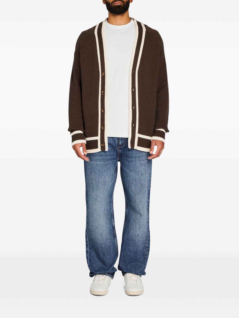 SER.O.YA Aiden cardigan - Bruin