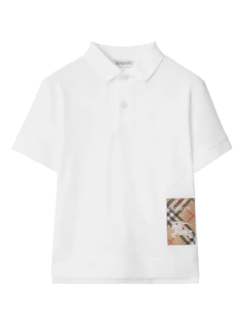 Burberry Kids Check Label Poloshirt