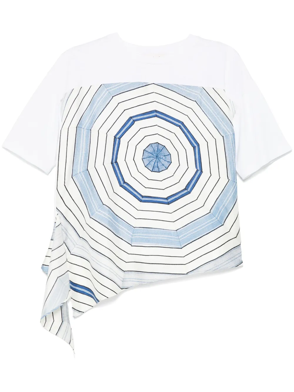 SANDRO x Louise Bourgeois T-shirt met geometrische print Wit