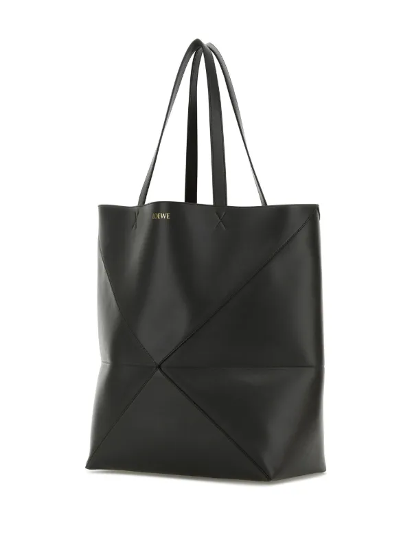 LOEWE セール★ PUZZLE FOLD TOTE★GREY LOEWE Puzzle Fold Medium Leather Tote Bag | endource