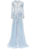 Saiid Kobeisy sequinned gown - Blue