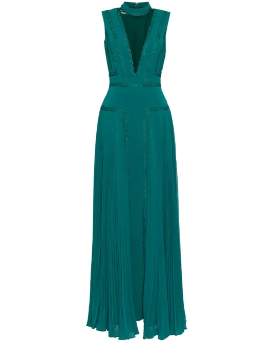 Robe en crêpe georgette - Saiid Kobeisy - Modalova