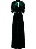 Saiid Kobeisy velvet jumpsuit - Green