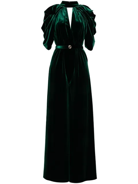Saiid Kobeisy jumpsuit de terciopelo