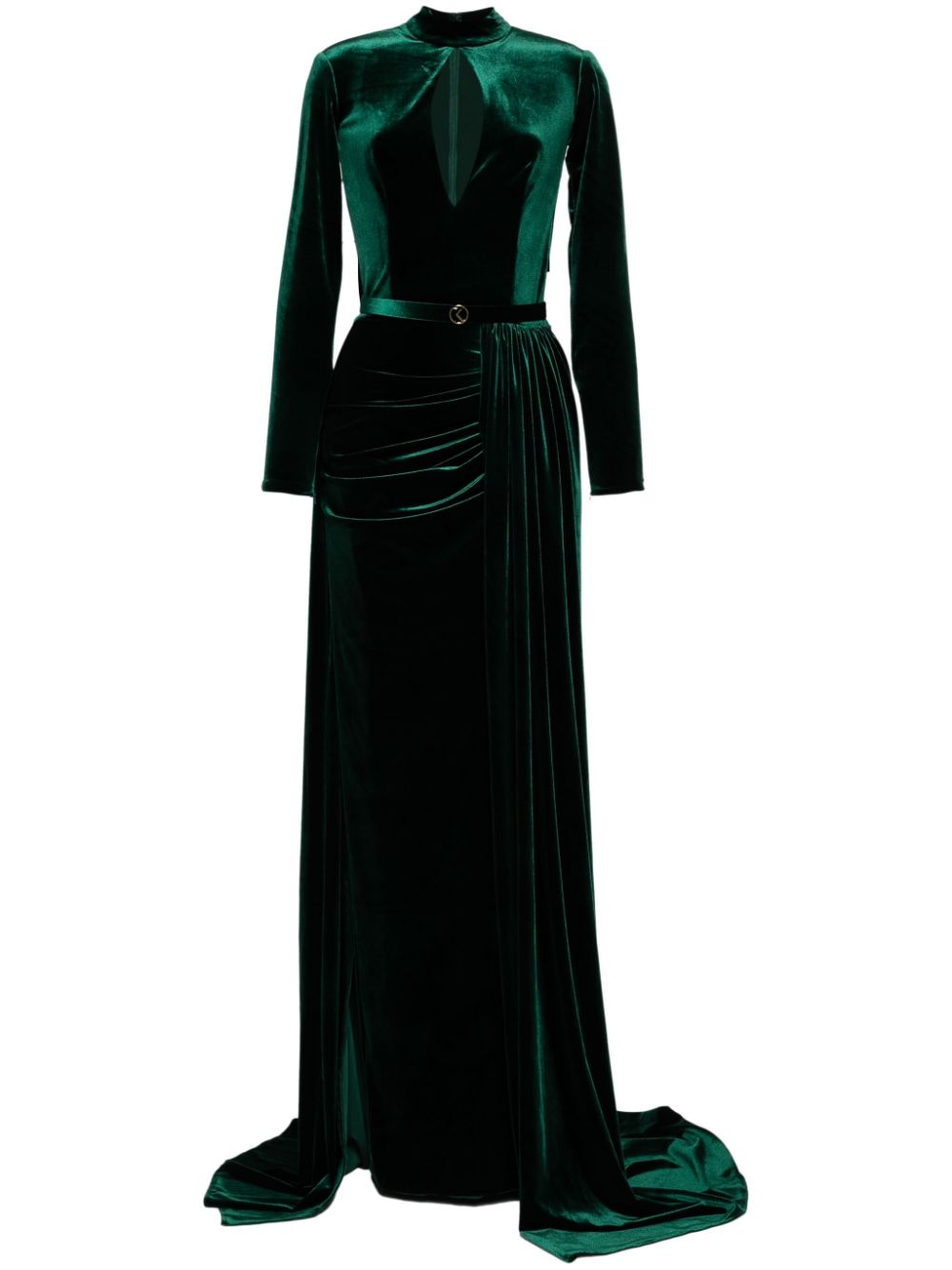 velvet long dress