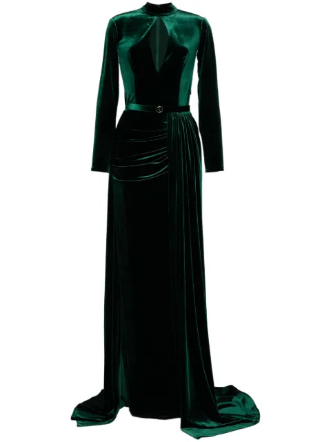 Saiid Kobeisy velvet long dress