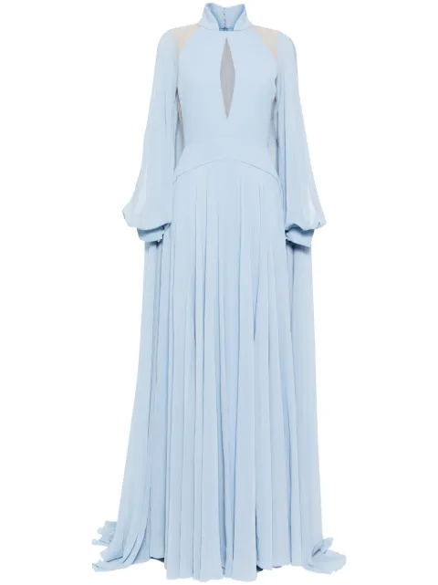 Saiid Kobeisy crepe georgette long dress