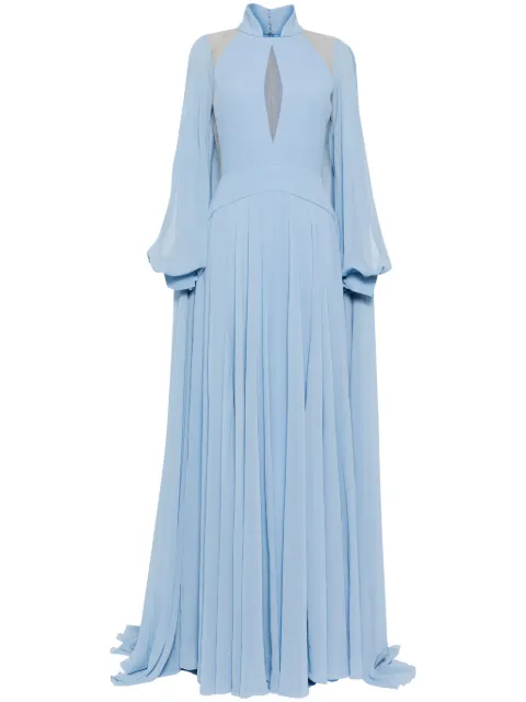 Saiid Kobeisy crepe georgette long dress