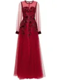 Saiid Kobeisy embroidered tulle dress