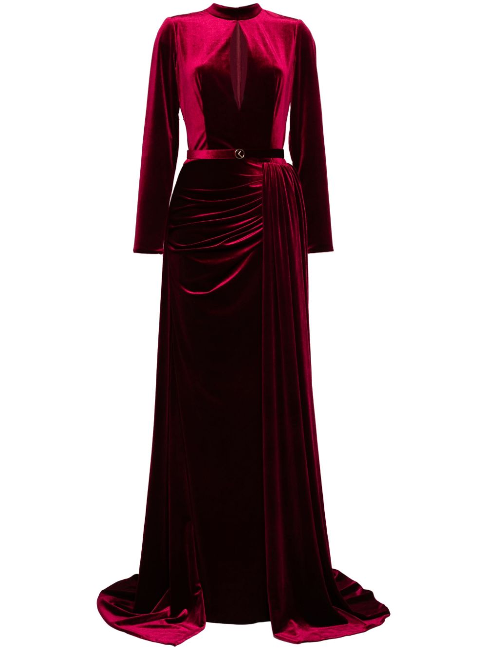 velvet long dress