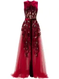 Saiid Kobeisy velvet embroidered dress