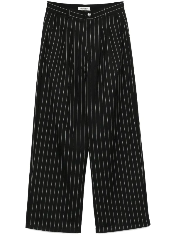 Carhartt WIP Seaton ストライプパンツ Carhartt WIP Women's Seaton Stripe Pant | Black / Wax – Page