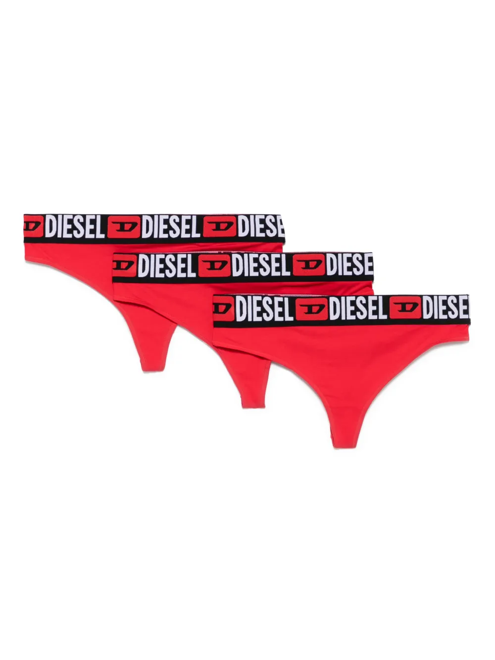 Diesel Drie Ufst-Stars strings Rood