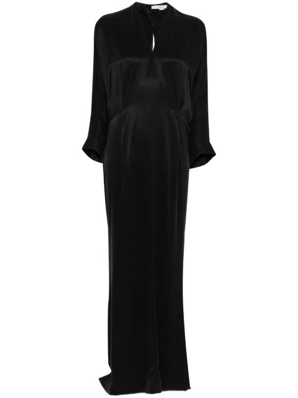 chinese dress ladies Bat Sleeve Pleated Maxi Dress main image 0