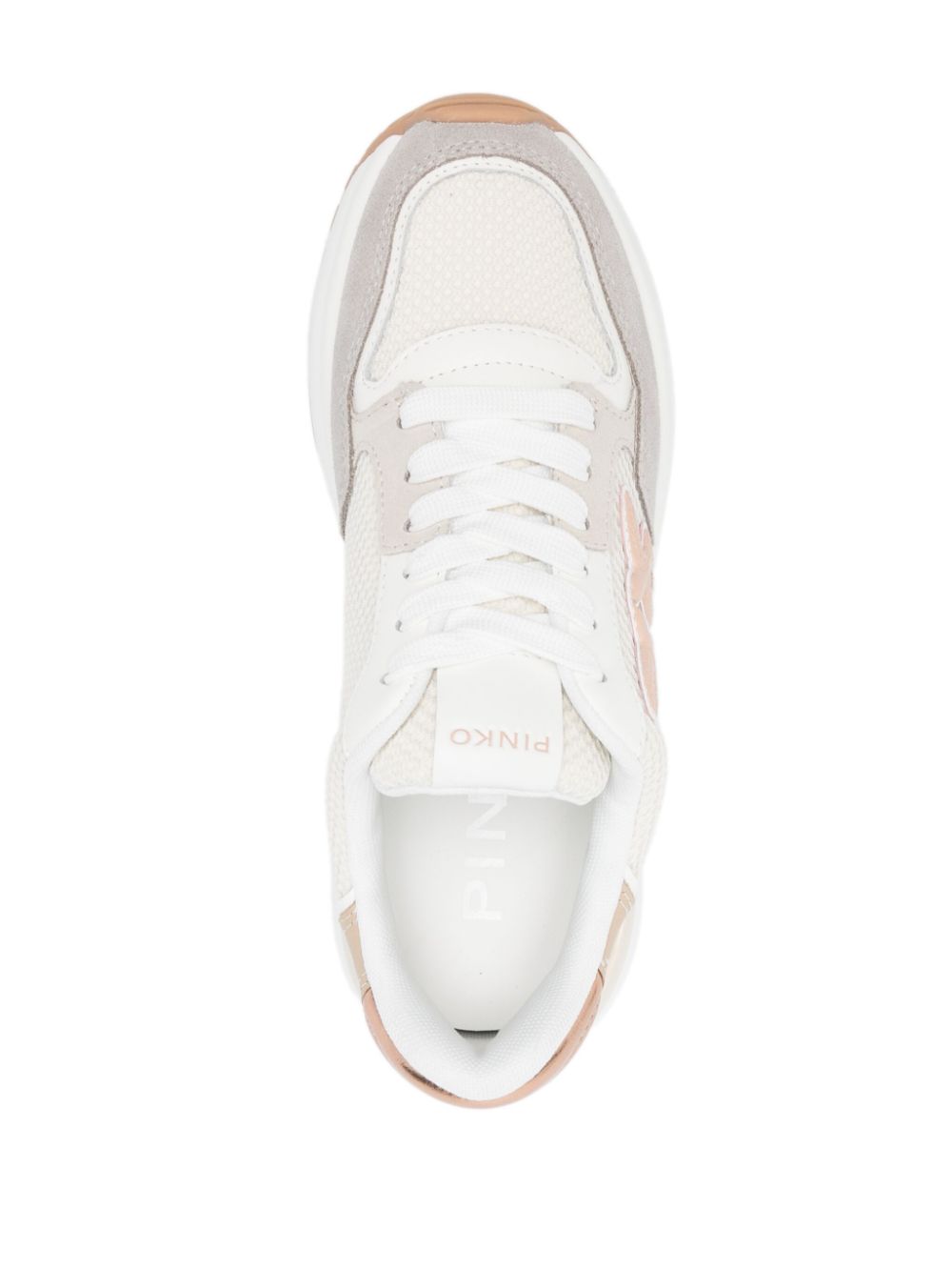 PINKO Love Birds-appliqué sneakers Neutrals