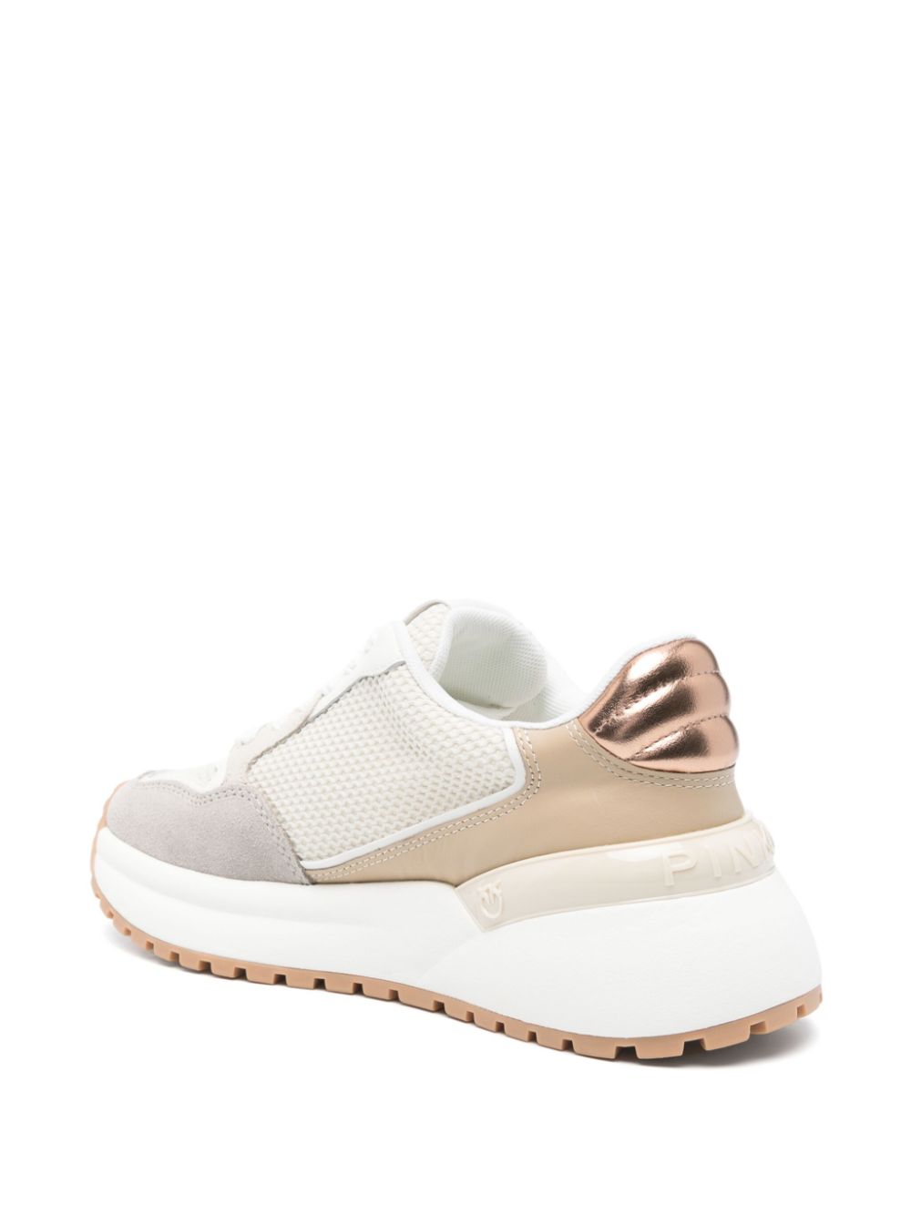 PINKO Love Birds sneakers met applicatie Beige