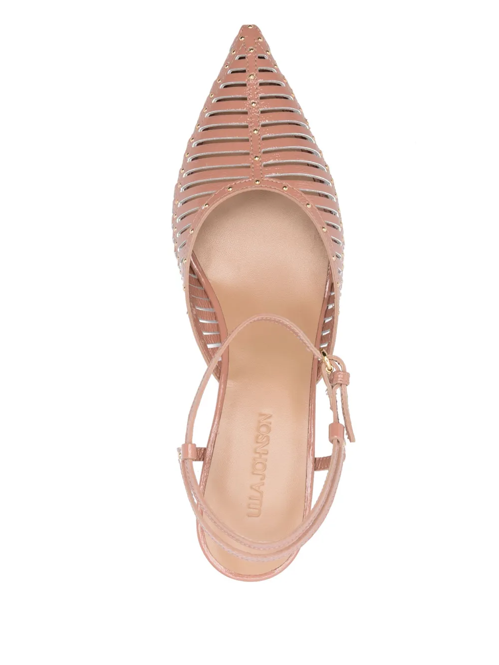 Ulla Johnson 70mm patent-leather pumps Pink