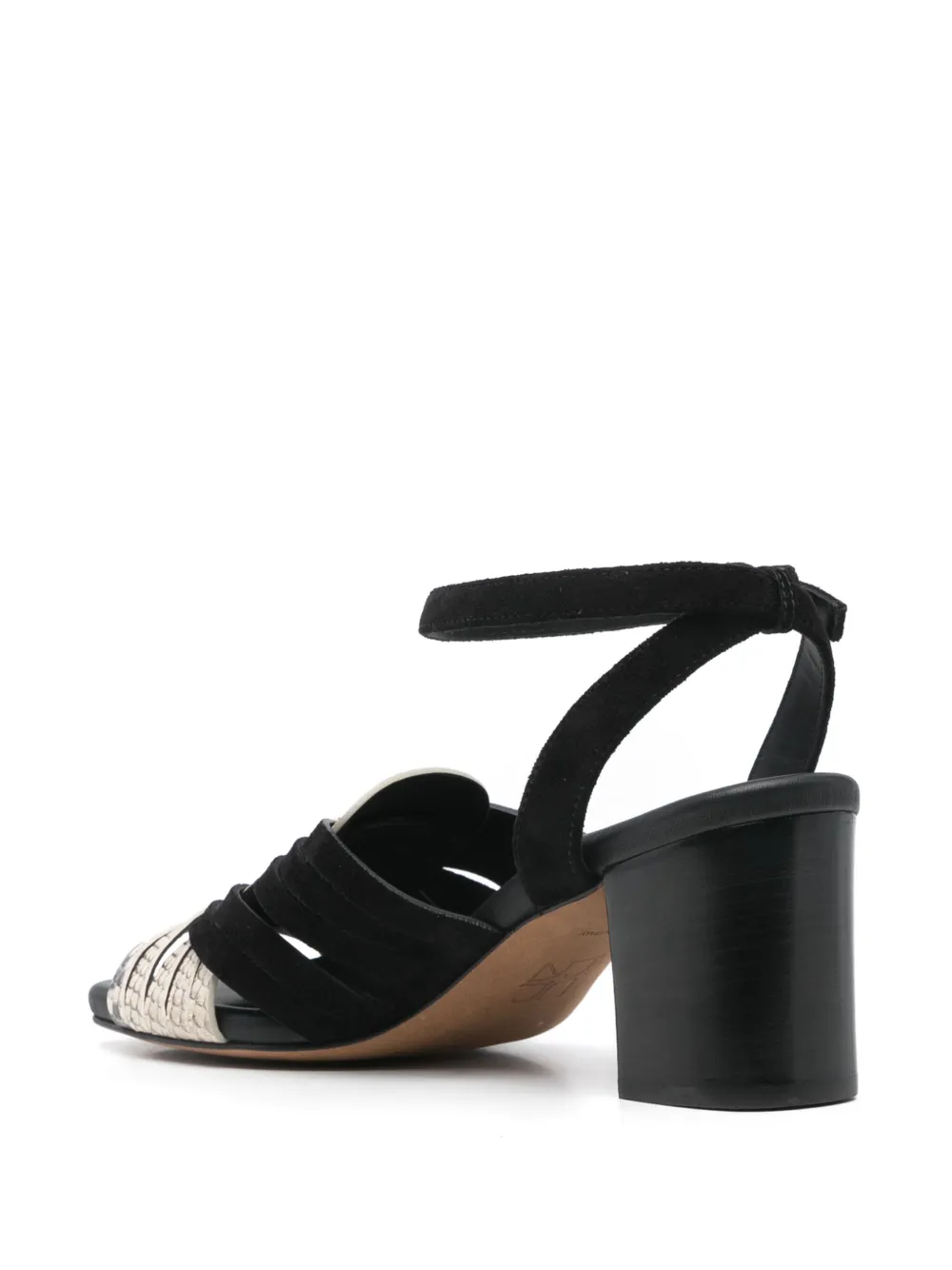 Ulla Johnson 75mm snake-print sandals Black