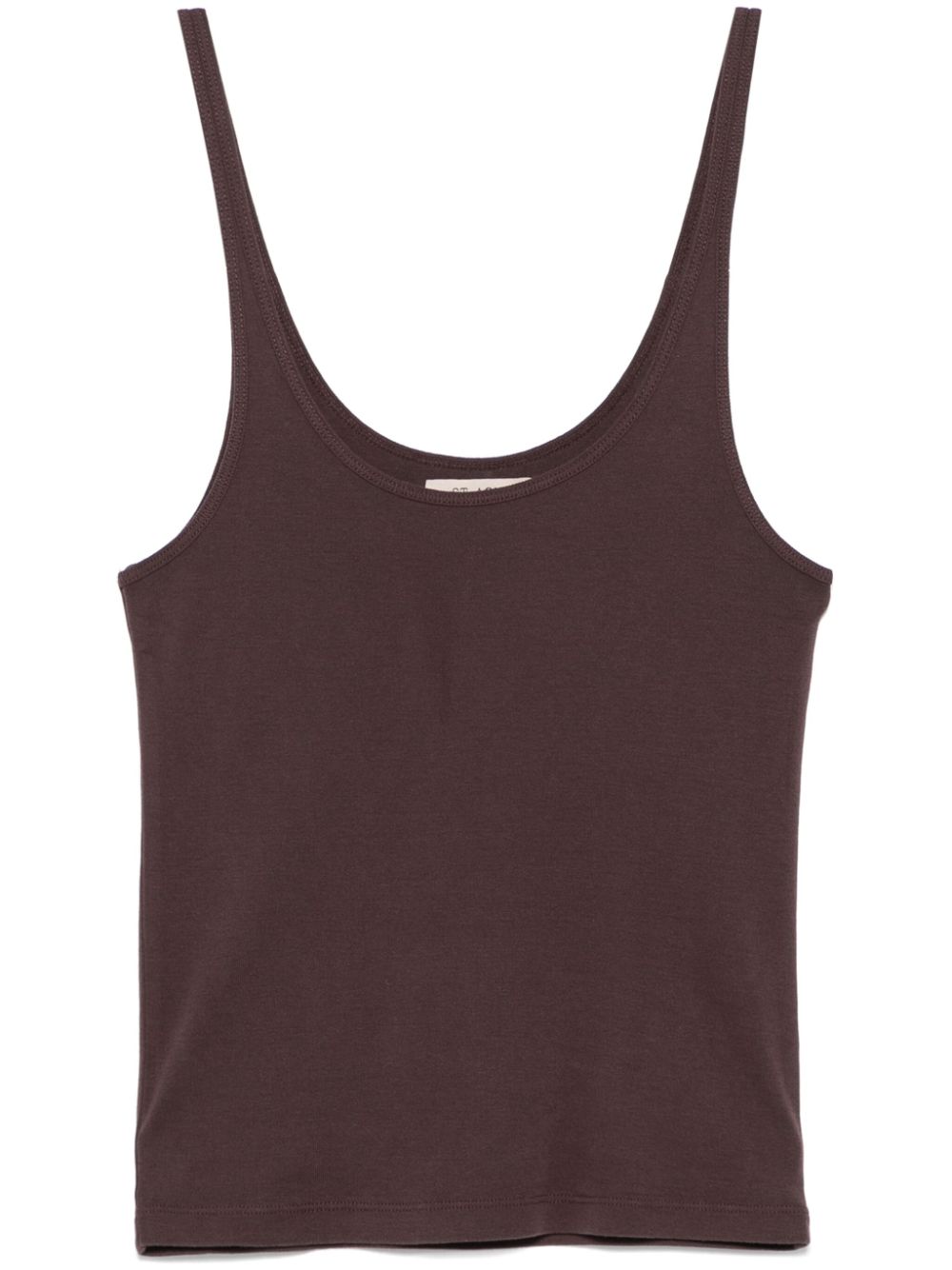 organic cotton scoop tank top