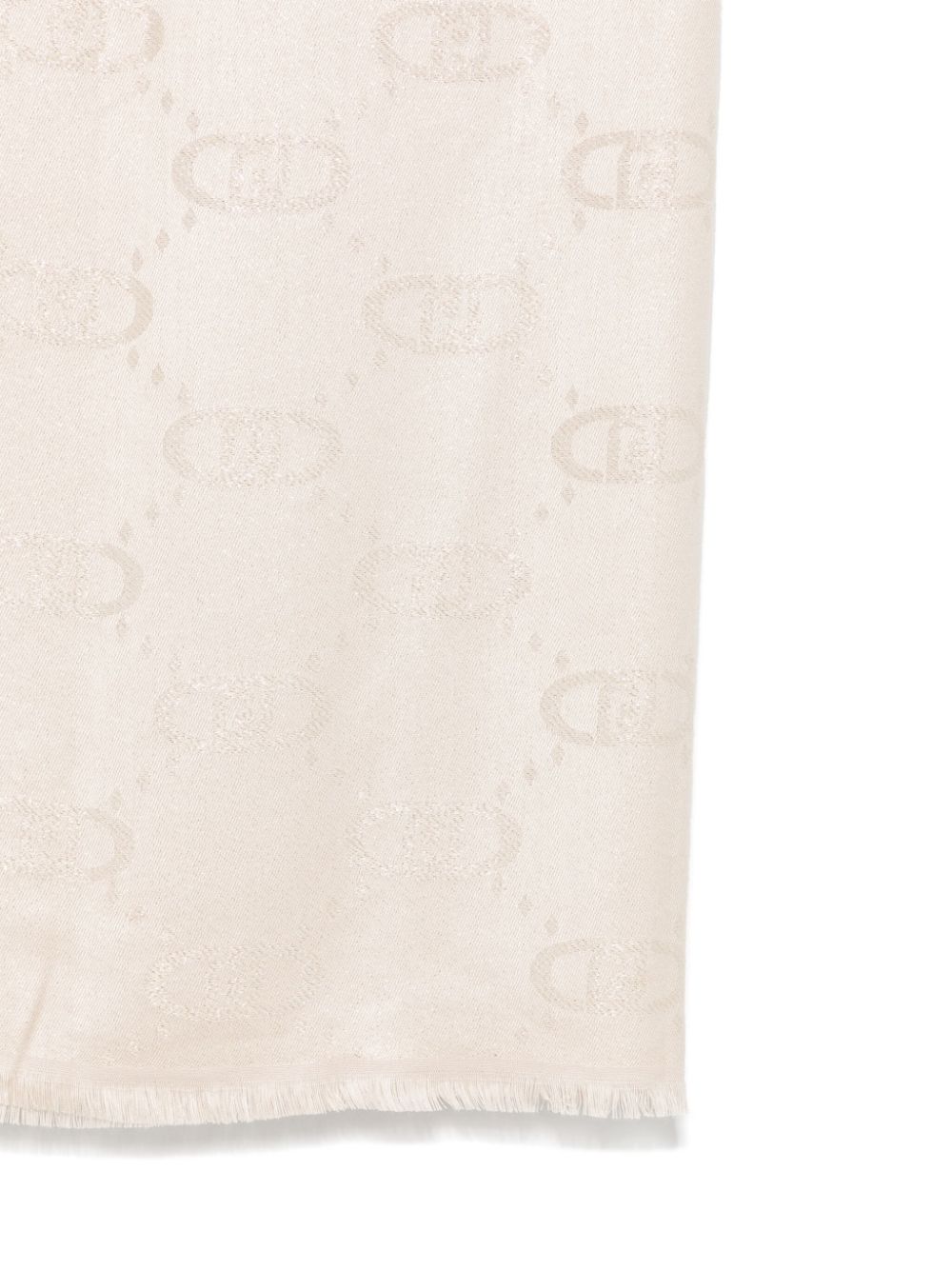 LIU JO Sjaal met logo-jacquard - Beige