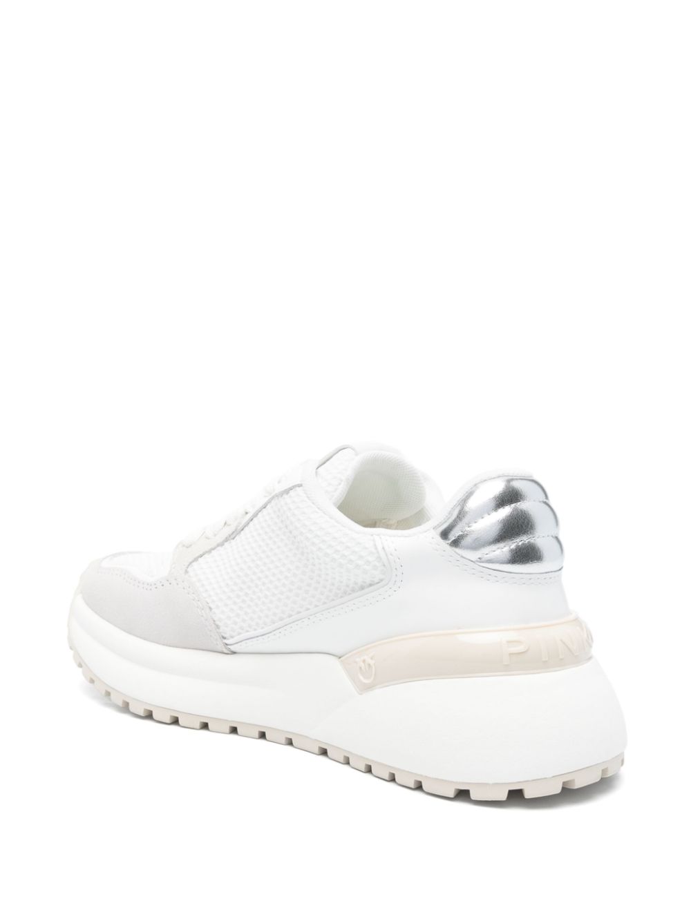 PINKO Love Birds-appliqué sneakers White