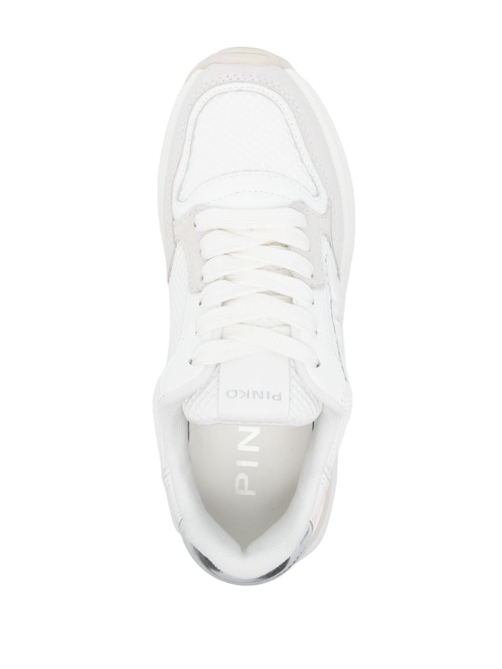 PINKO Love Birds-appliqué sneakers White